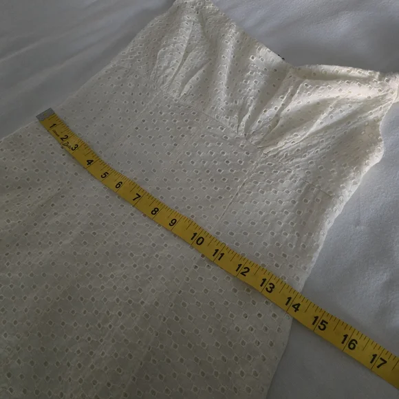 Nwt Free People Berry Kiss Mini Dress Cream Eyelet Off Shoulder Coquette Coastal - Picture 11 of 16